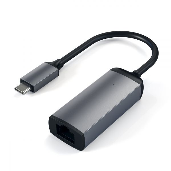 Перехідник Satechi Type-C Ethernet Adapter Space Gray (ST-TCENM)