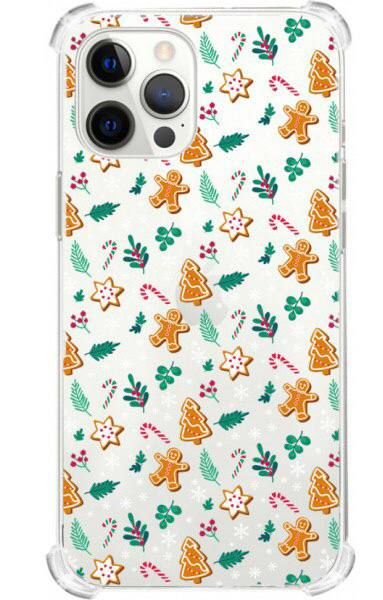 Чехол-накладка для iPhone 14 Pro WAVE Christmas Holiday Clear Case (Nprint) - Gingerbread men