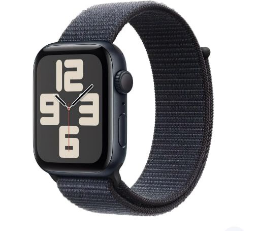 Apple Watch SE 2 GPS 40mm Midnight Aluminium Case w. Ink Sport Loop (MXEA3)