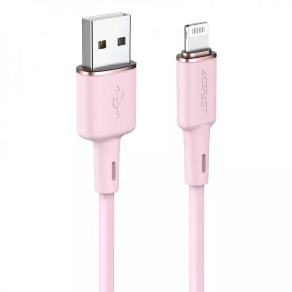 Кабель Acefast C2-02 Lightning 2.4A (1.2m) (pink)
