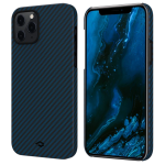 Чехол-накладка для iPhone 12 Pro Max - Pitaka MagEZ Case Twill Black/Blue (KI1208PM)