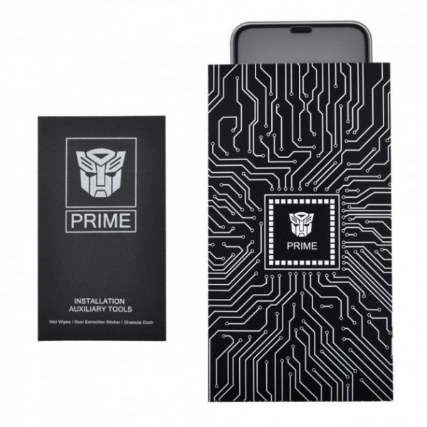 Захисне скло PRIME AUTOBOT для iPhone Xs Max/11 Pro Max (Black)(Grid)