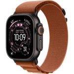 Apple Watch Ultra 3 LTE 49mm Black Tit. Case w. Terra Cotta Alpine Loop - Small (MF254+MG9D4)