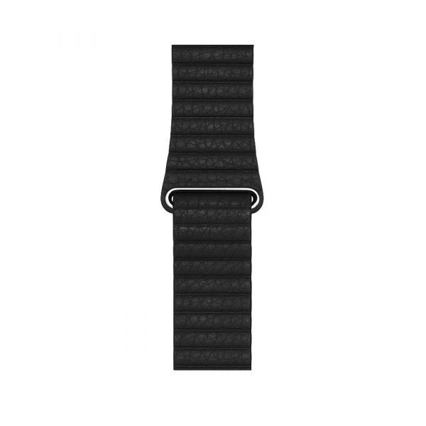 Ремешок Apple Watch 44/40mm Leather Loop Black OEM