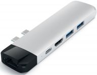 Хаб Satechi Aluminum Type-C Pro Hub Adapter with Ethernet Silver (ST-TCPHES)