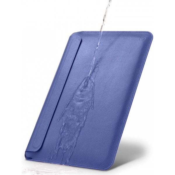 Конверт WIWU для MacBook Air 15" [2023-2025] Skin Pro Geniunie Leather Sleeve Series (Navy Blue)
