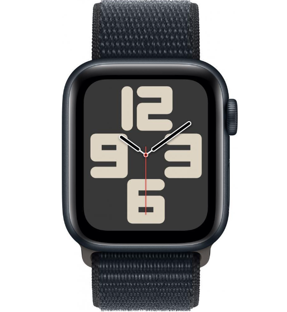 Apple Watch SE 2 GPS 40mm Midnight Aluminium Case with Midnight Sport Loop (MRE03)