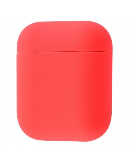 Чехол Airpods 2 Ultrathin Silicon case red (in box)