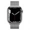 Apple Watch Series 7 LTE 41 мм сталевий корпус срібної плями зі срібною міланською петлею (MKHF3)