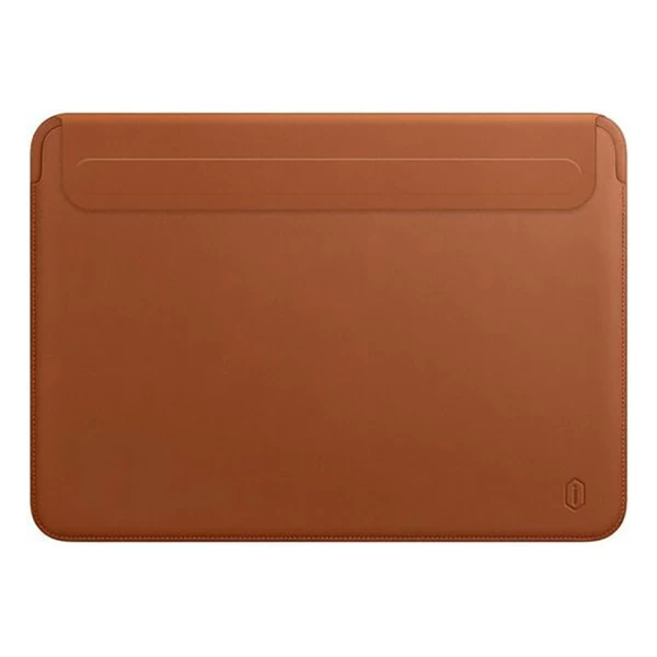 Чехол-конверт для MacBook Pro 14" [2021] - WIWU Skin Pro Geniunie Leather Sleeve Series (Brown)