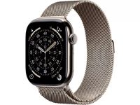 Apple Watch Series 11 GPS + Cellular 42mm Gold Tit. Case w. Gold Milanese Loop (MF8Y4)