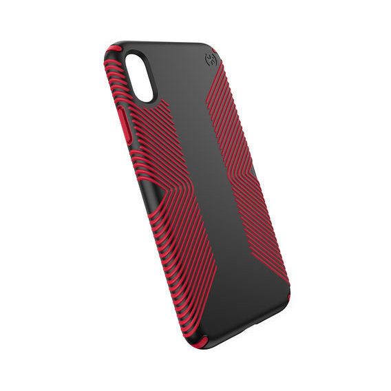 Чехол Speck for Apple iPhone Xs Max PRESIDIO GRIP - BLACK/DARK POPPY RED SP-117106-C305