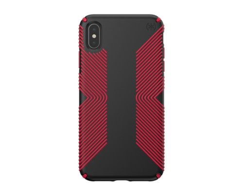 Чехол Speck for Apple iPhone Xs Max PRESIDIO GRIP - BLACK/DARK POPPY RED SP-117106-C305