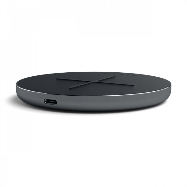 Бездротовий зарядний пристрій Satechi Aluminum Fast Wireless Charger Space Grey (ST-IWCBM)