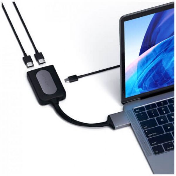 Переходник Satechi Type-C Dual HDMI Adapter Space Gray (ST-TCDHAM)