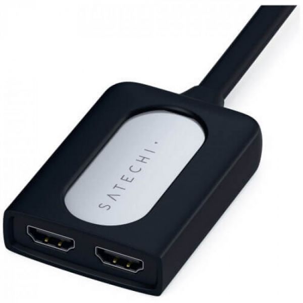 Переходник Satechi Type-C Dual HDMI Adapter Space Gray (ST-TCDHAM)