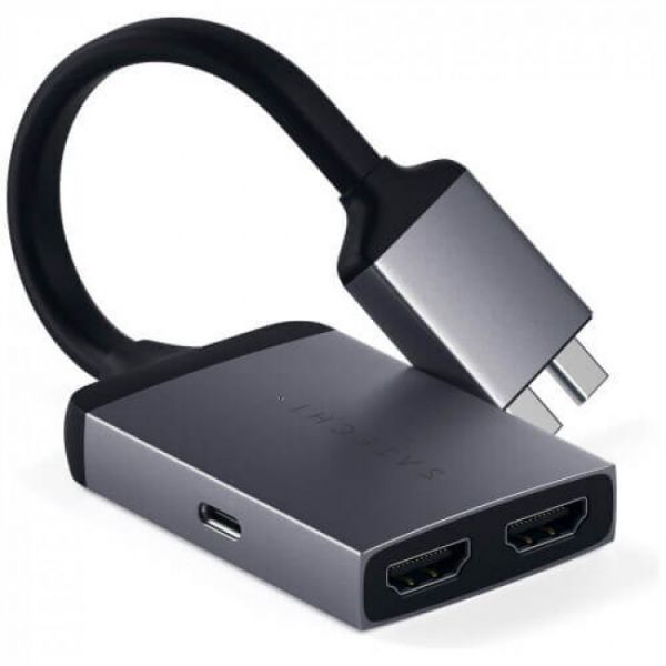 Переходник Satechi Type-C Dual HDMI Adapter Space Gray (ST-TCDHAM)
