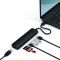 Хаб Satechi Aluminum Type-C Slim Multi-Port with Ethernet Adapter Black (ST-UCSMA3K)