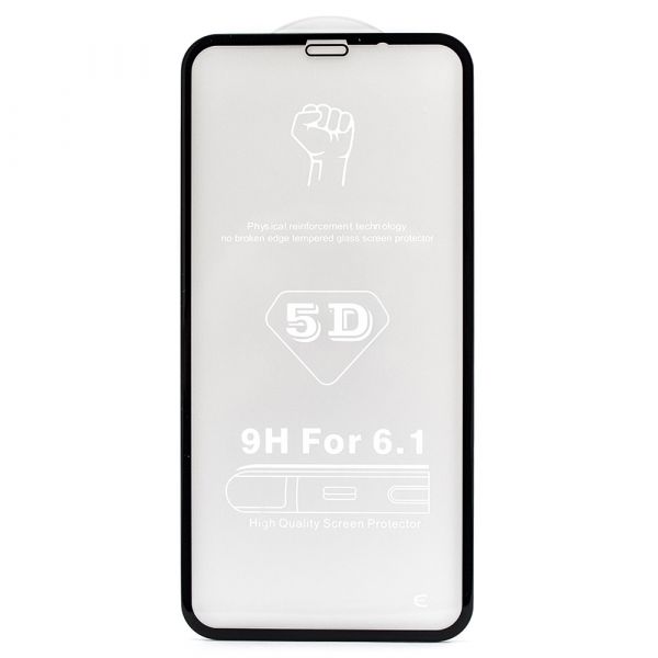Стекло Full Glass 5D for iPhone Xr 6.1 Black Privacy без упаковки (GLASSPR_XR)