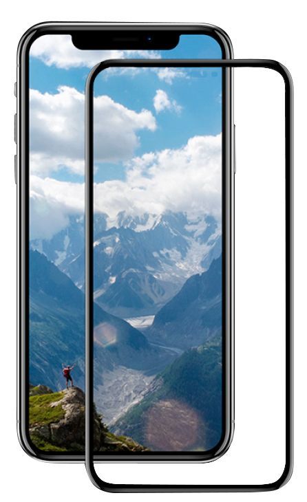 Захисне скло NEU Chatel Full 3D Crystal for iPhone XS Max Front Black