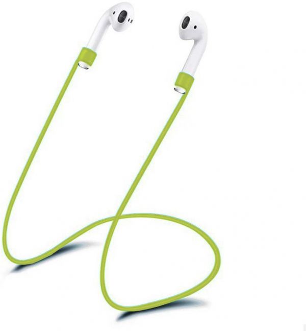 Чехол Airpods Silicon case+straps green (in box) CASE_AIRPODS_GRAY