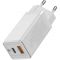 Мережевий зарядний пристрій Baseus Mini Quick Charger 45W Type-C+USB with Mini Cable Type-C to Type-C60W (1m) White (CCGAN-Q02)