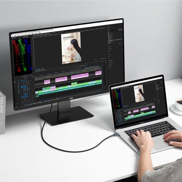 Кабель Baseus Flash Series Full Featured Type-C to Type-C USB 4.0 100W (1m) (tarnish) (CASS010014)