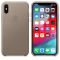 Чехол-накладка для iPhone Xs - Leather Case - Taupe (MRWL2)