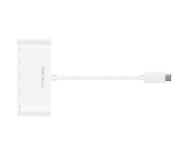Адаптер Macally Adapter USB-C to 4xUSB-A 3.0+USB-C (UC3HUB4C)