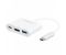 Адаптер Macally USB-C to USB-C, HDMI 4K and USB-A - White (UCHDMI4K)