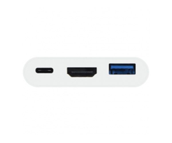 Адаптер Macally USB-C to USB-C, HDMI 4K and USB-A - White (UCHDMI4K)