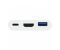 Адаптер Macally USB-C to USB-C, HDMI 4K and USB-A - White (UCHDMI4K)