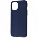 Чехол Ultimate Experience Leather (TPU) iPhone 12 Pro Max (dark blue)