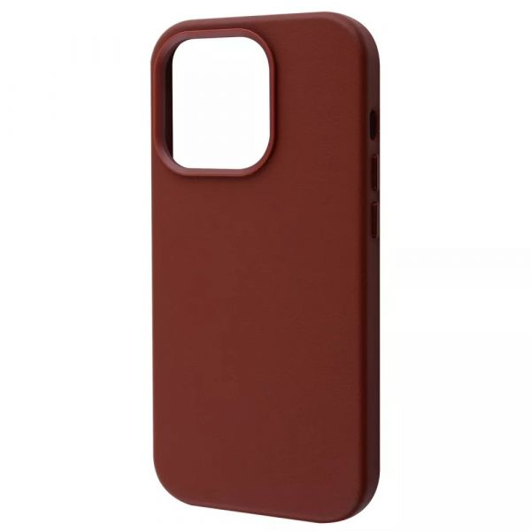 Чохол-накладка для iPhone 14 Pro - WAVE Premium Leather Edition Case with MagSafe - Umber