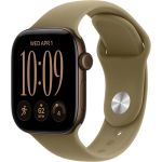 Apple Watch Series 12 GPS 42mm Dark Bronze Aluminum Case with Olive Sport Band M/L (MJEG4)