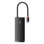 USB-Хаб Baseus Lite Series 5-in-1  (Type-C to HDMI + 3xUSB 3.0 + PD) (Black) (WKQX040001)
