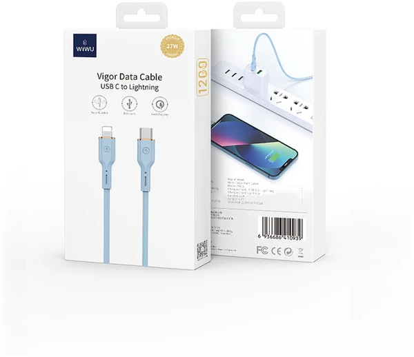 Кабель WIWU YQ01 Vigor Series Type-C to Lightning 1.2m (Blue)