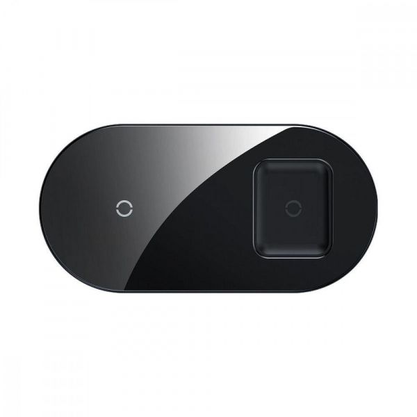 Беспроводное зарядное устройство Baseus Simple 2in1 18W - Black (WXJK-01)