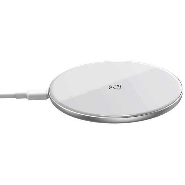 Бездротовий зарядний пристрій Baseus Simple 15W (Type-C version) - White (WXJK-B02)
