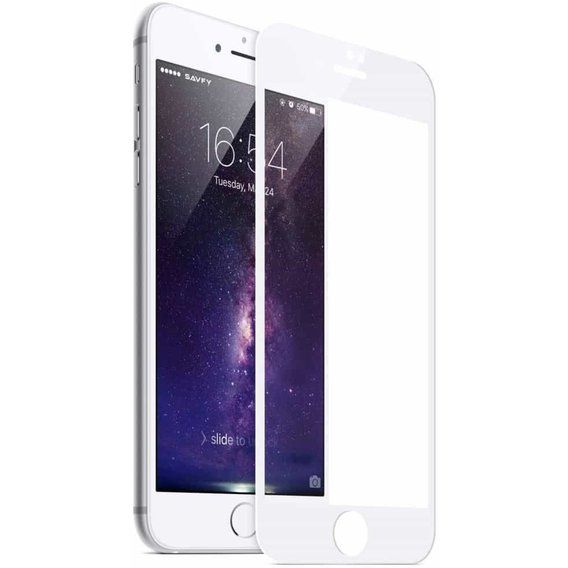 Захисне скло 3D Protective для iPhone 7/8 White (Без Упаковки)