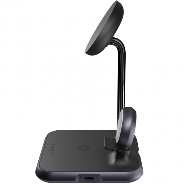 Зарядная станция Zens 4-in-1 Magnetic + Watch Aluminium Wireless Charger Black (ZEDC20B/00)