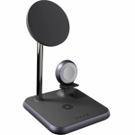 Зарядная станция Zens 4-in-1 Magnetic + Watch Aluminium Wireless Charger Black (ZEDC20B/00)