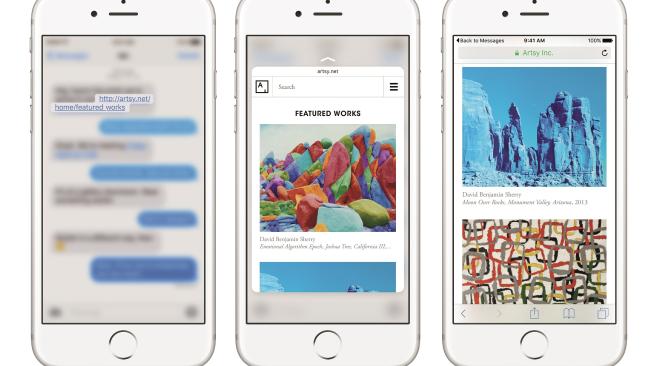 использование 3D Touch с веб ссылками в iPhone 6s
